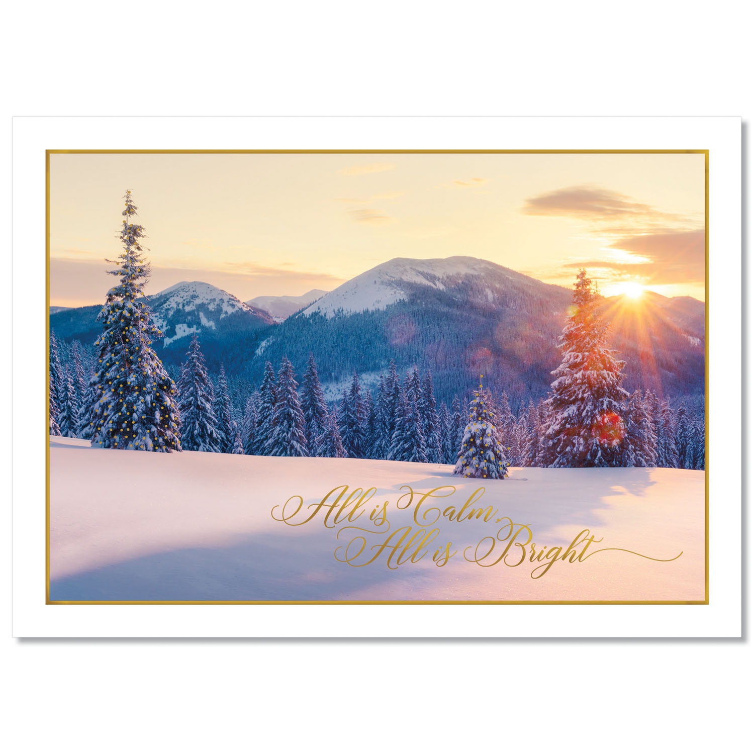 All is Calm Scene Holiday Card