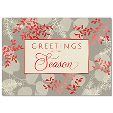 Floral Greetings Holiday Card