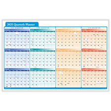 2025 Quarterly Wall Planner