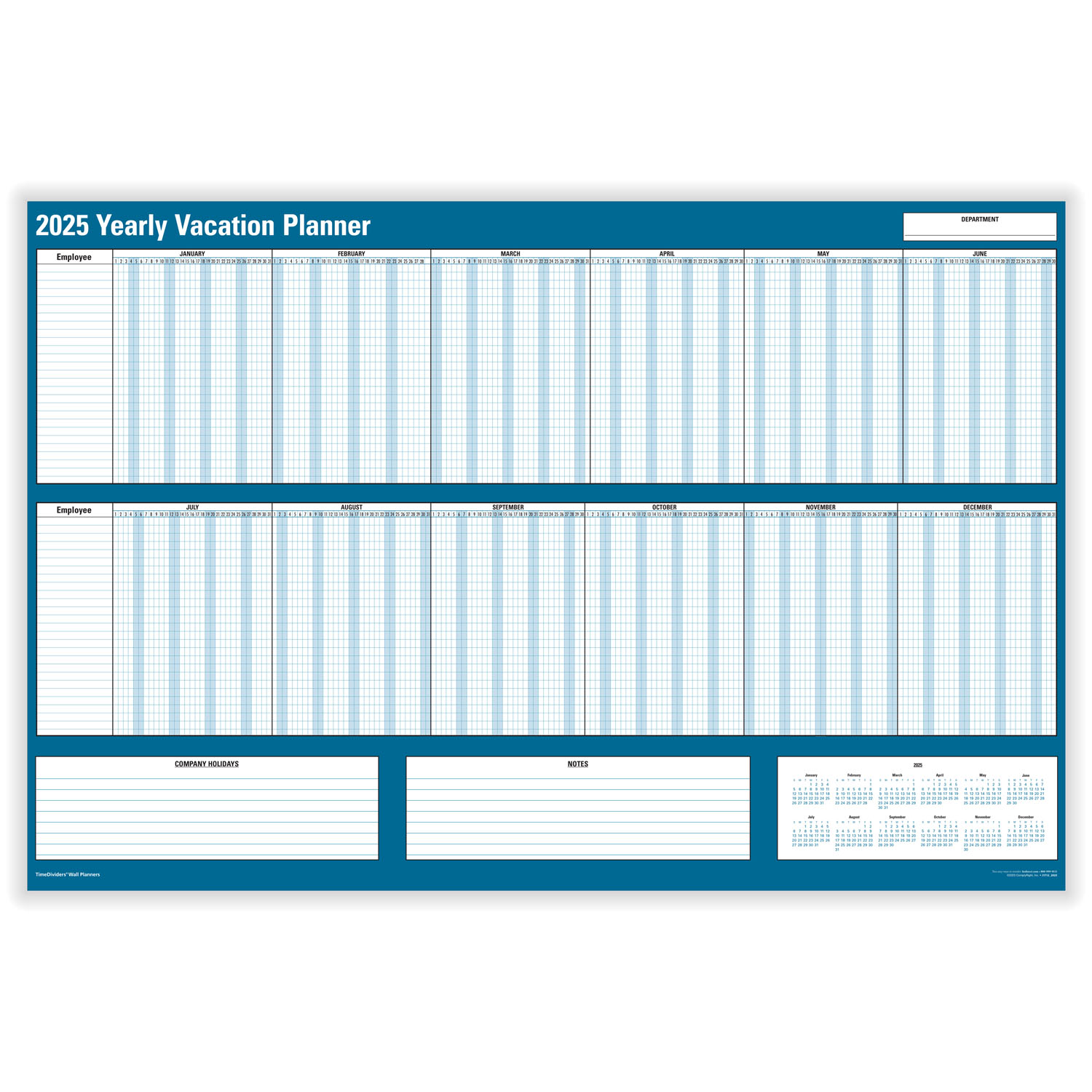 2025 Employee Vacation Planning Calendars | HRdirect