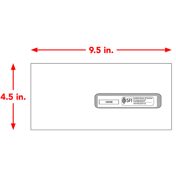 Gummed CMS1500 10 Envelopes HRdirect