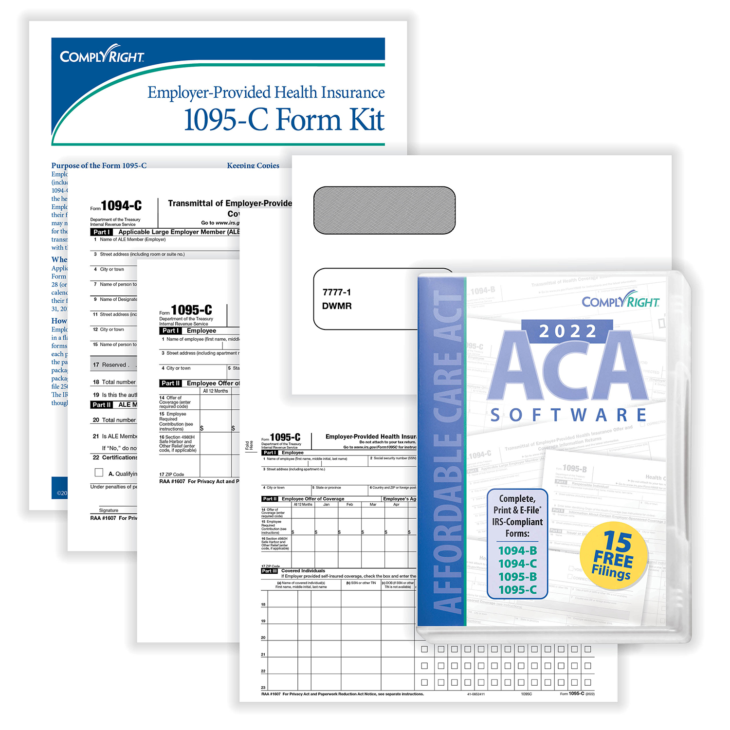 Picture of Affordable Care Act Forms and Software 1095-C Kit (50 or 100 Pack)