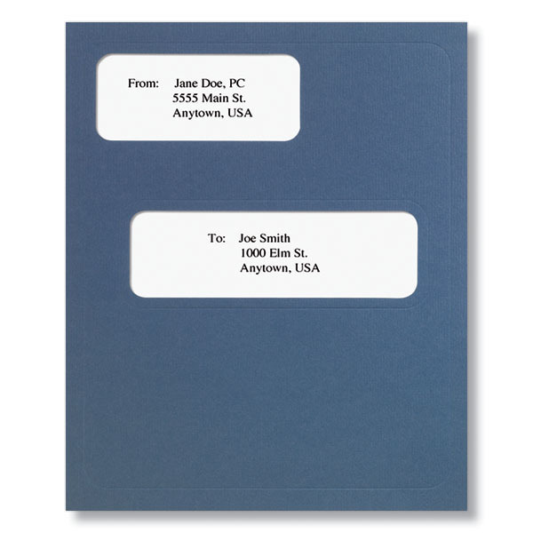 Offset Window Folder (Blue)