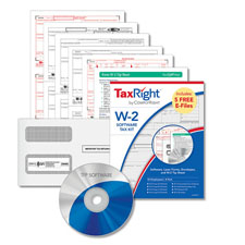 W-2 Software Tax Kit 4-Part Forms