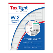 Picture of W-2 Tax Forms Laser Kit and Software - 6-Part - 10 Employees