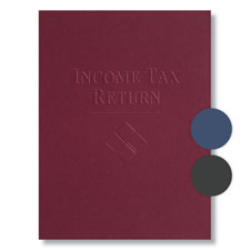 Embossed Tax Filing Folder