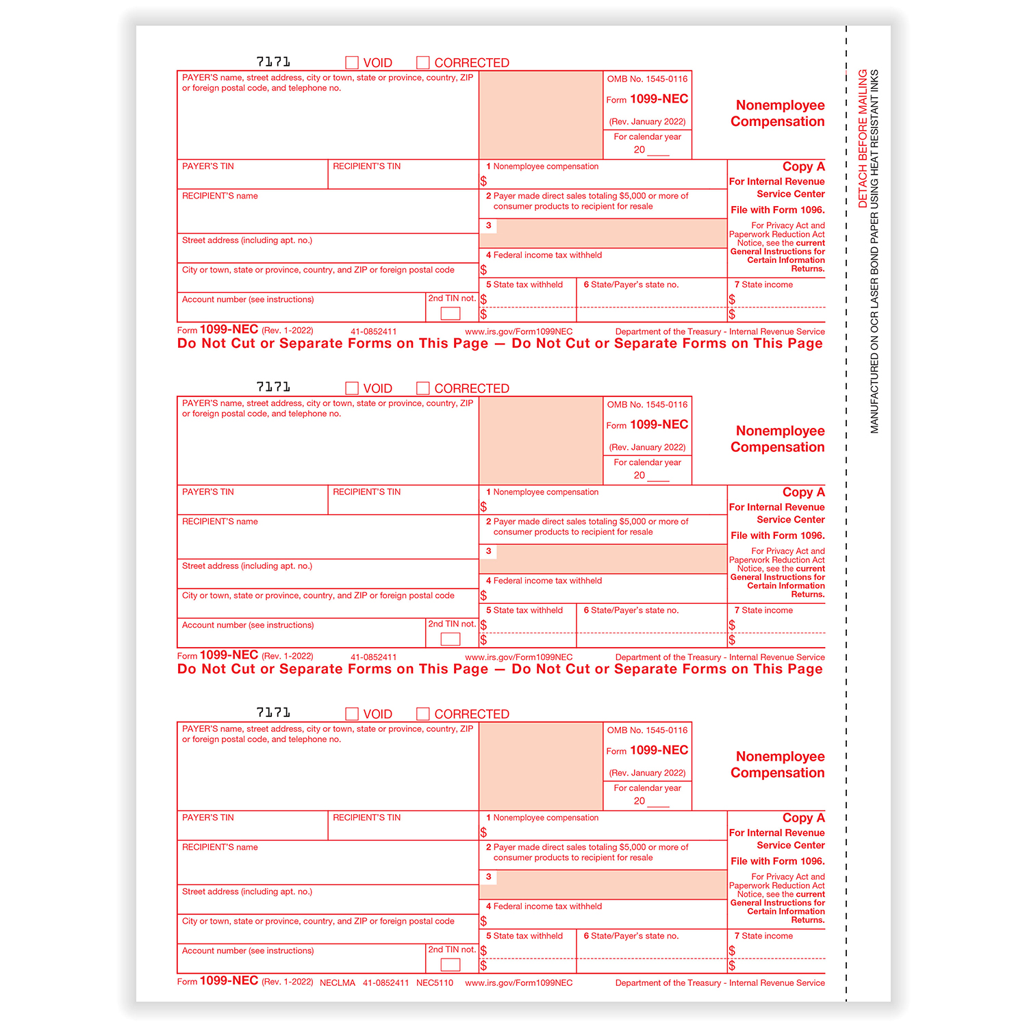 Free Fillable Form 1099 Nec Printable Form Templates And Letter