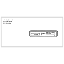 Picture of Imprinted CMS-1500  Window Envelopes - #10 - Self-Sealed