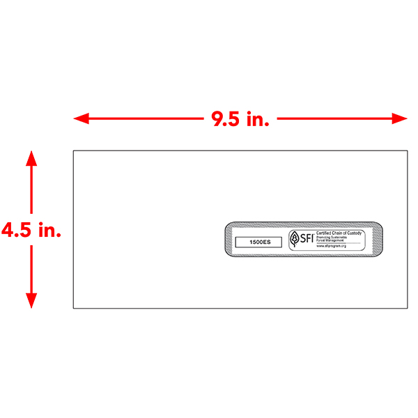 Imprinted CMS-1500 #10 Window Envelopes Self-Sealed | JustCMS1500Forms