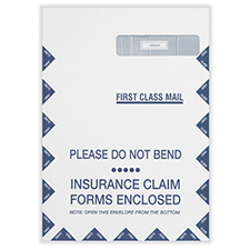 for Insurance Claim HCFA-1508 Self-Seal Closure~Right Window Envelope~ 9 x 13 Pack of 100 CMS-1500 Forms Large Security Envelopes 
