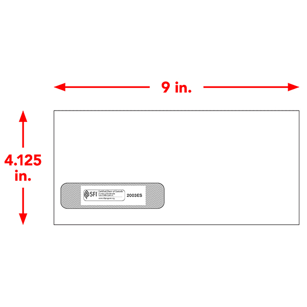 ADA Claim Forms Window Envelopes - #10 | JustCMS1500Forms