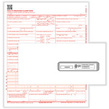 Picture of CMS-1500 Forms and #10 Window Envelopes