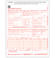 Imprinted CMS-1500 Forms - 2-Part Handwritten
