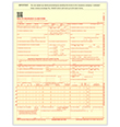 Picture of Imprinted 2-Part Handwritten CMS-1500 Forms - 250 Pack