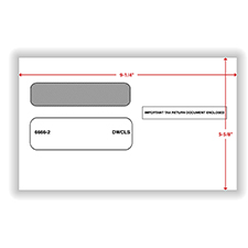 Picture of W-2 Double-Window Envelopes