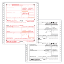 Picture of W-2 Twin Set Continuous Tax Forms — 6-Part (25 Pack)
