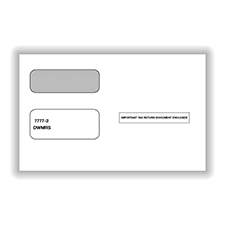 Picture of 2-UP 1099 Double Window Envelopes