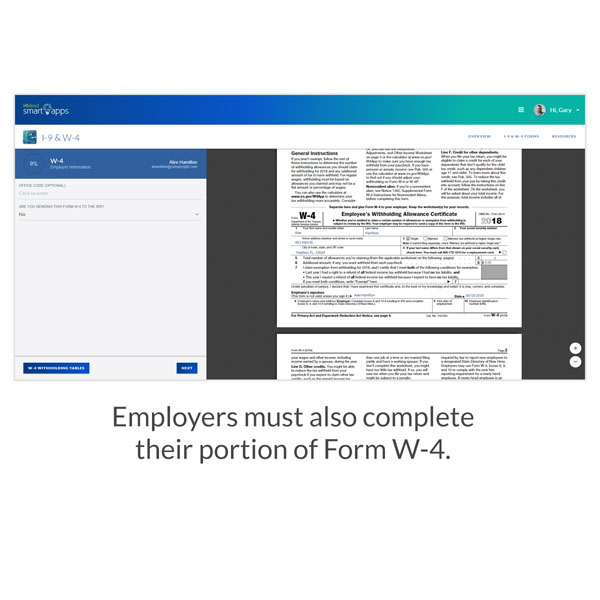 Software to Streamline I-9 and W-4 Form Completion