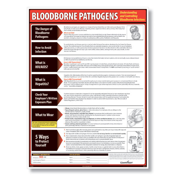 Picture of Lifesaving Bloodborne Pathogens Poster