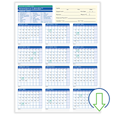 Fiscal Year 2022 Calendar 2022 Downloadable Fiscal Year Employee Attendance Calendar | Hrdirect