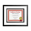 Black Silhouette Certificate Frame