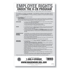 Picture of Employee Rights under the H-2B Program Poster
