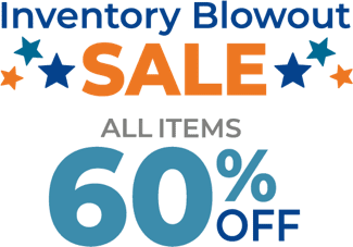 Inventory Blowout Sale All Items 60% off