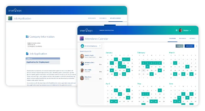 Attendance and Job Application App