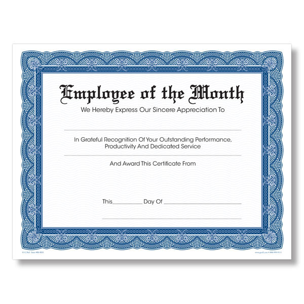 Personalized Navy and White Award Certificates