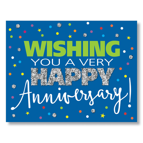 Anniversary Sparkle Card | Work Anniversary Greeting Card